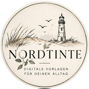 NordTinte Logo mit Leuchtturm